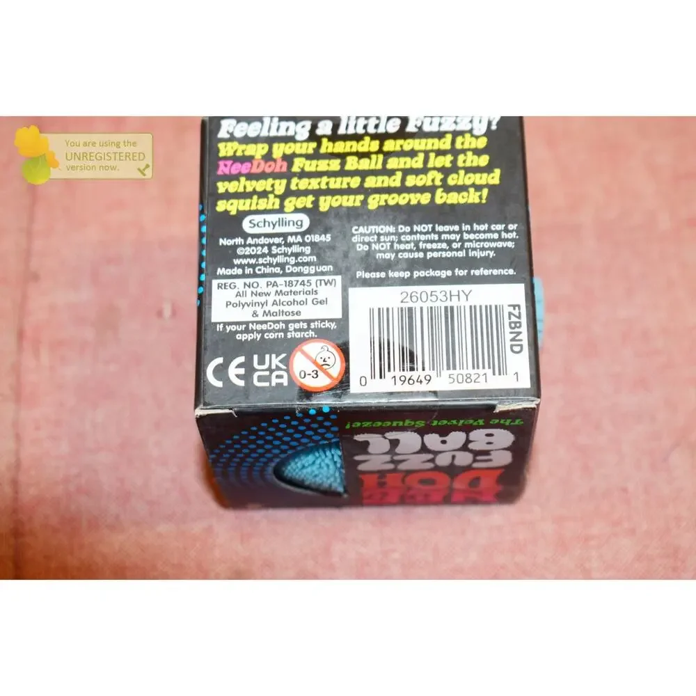 Schylling Needoh Fuzz Ball Light Blue